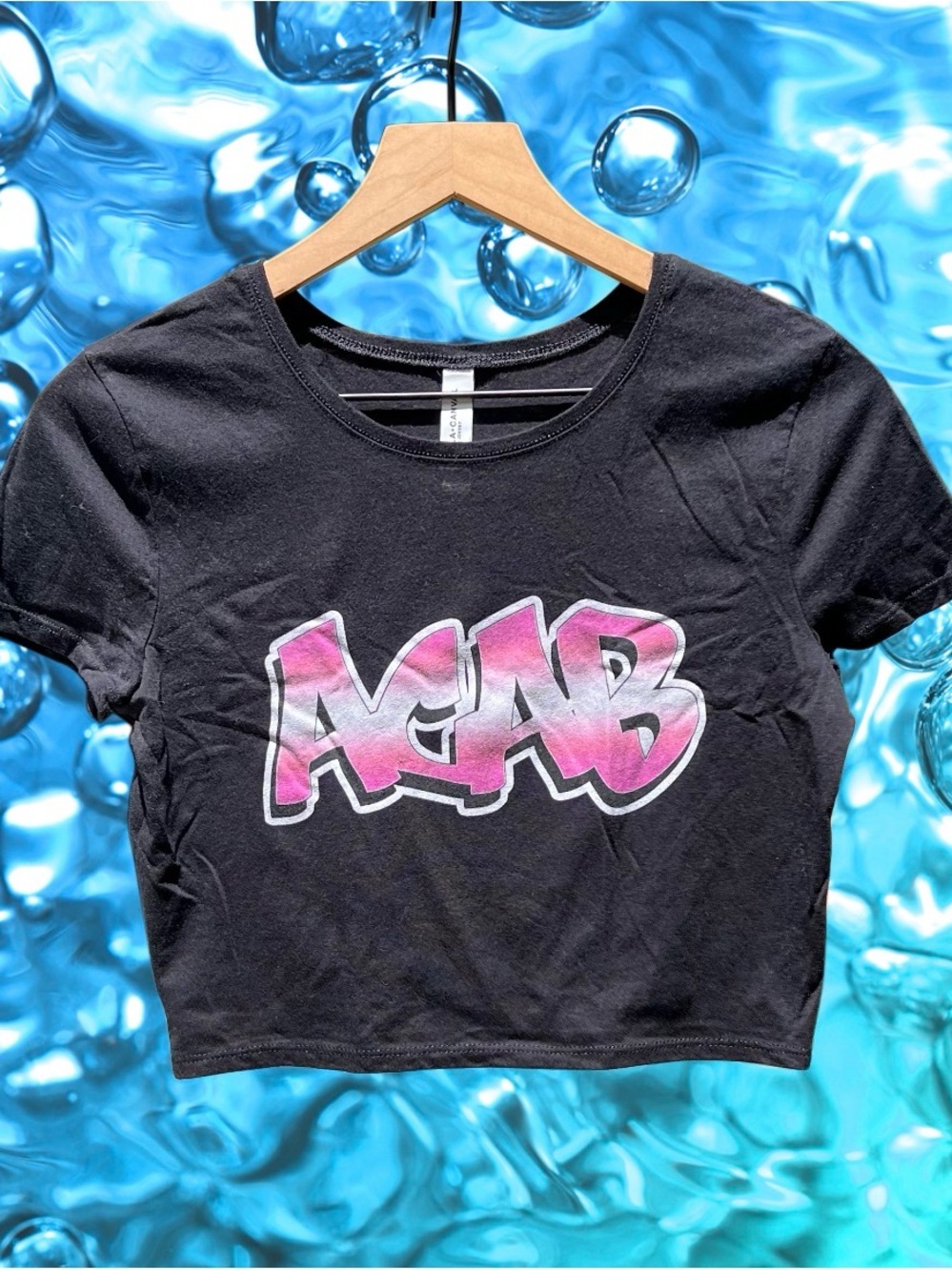 Bella-Canvas Black Baby Tee Size S